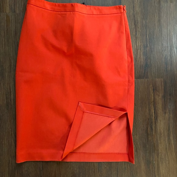 Banana Republic Orange Pencil Skirt - Picture 3 of 8